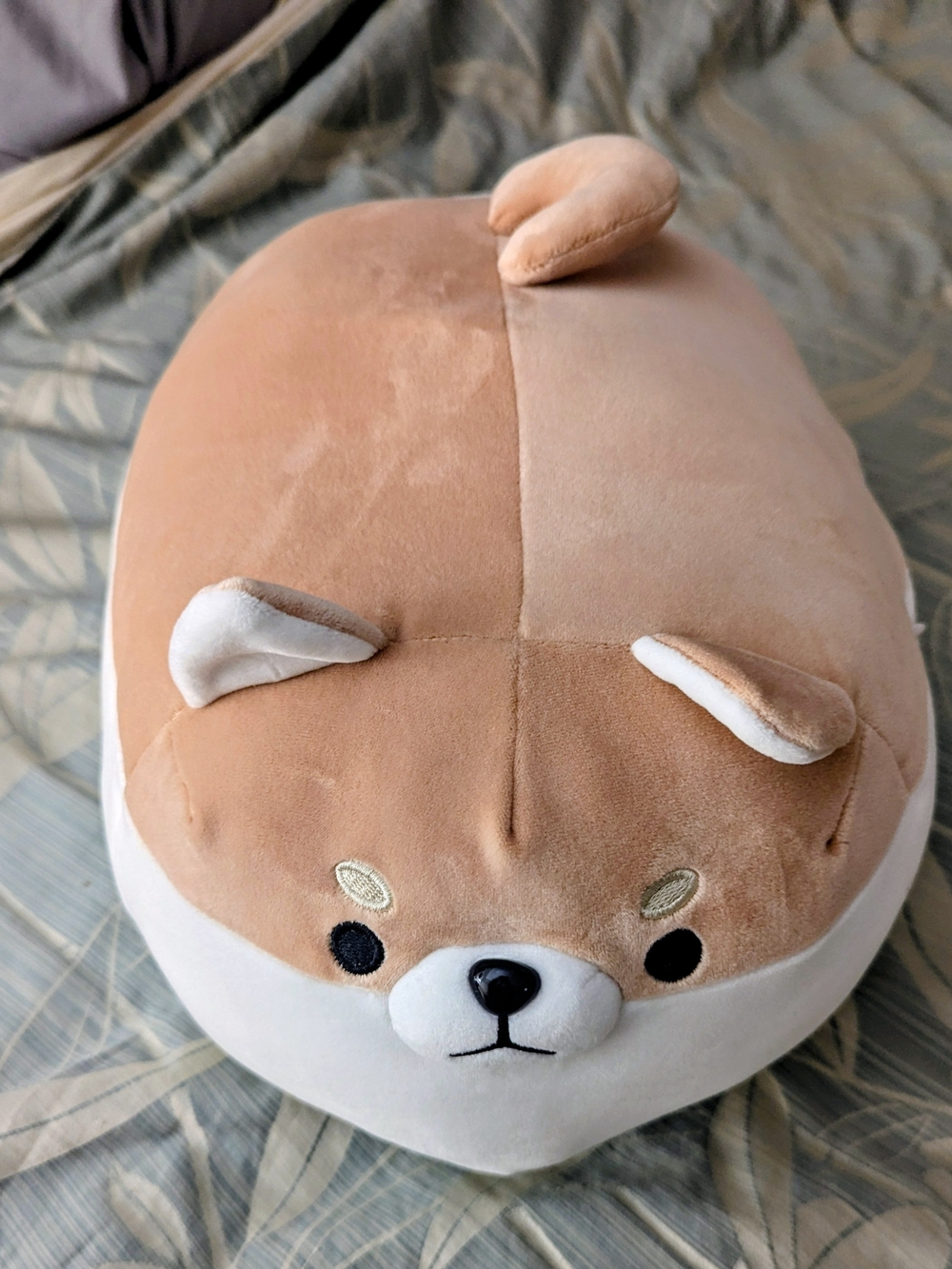 Plush Shiba Inu Dog Pillow - Soft Tan Kids Accessory
